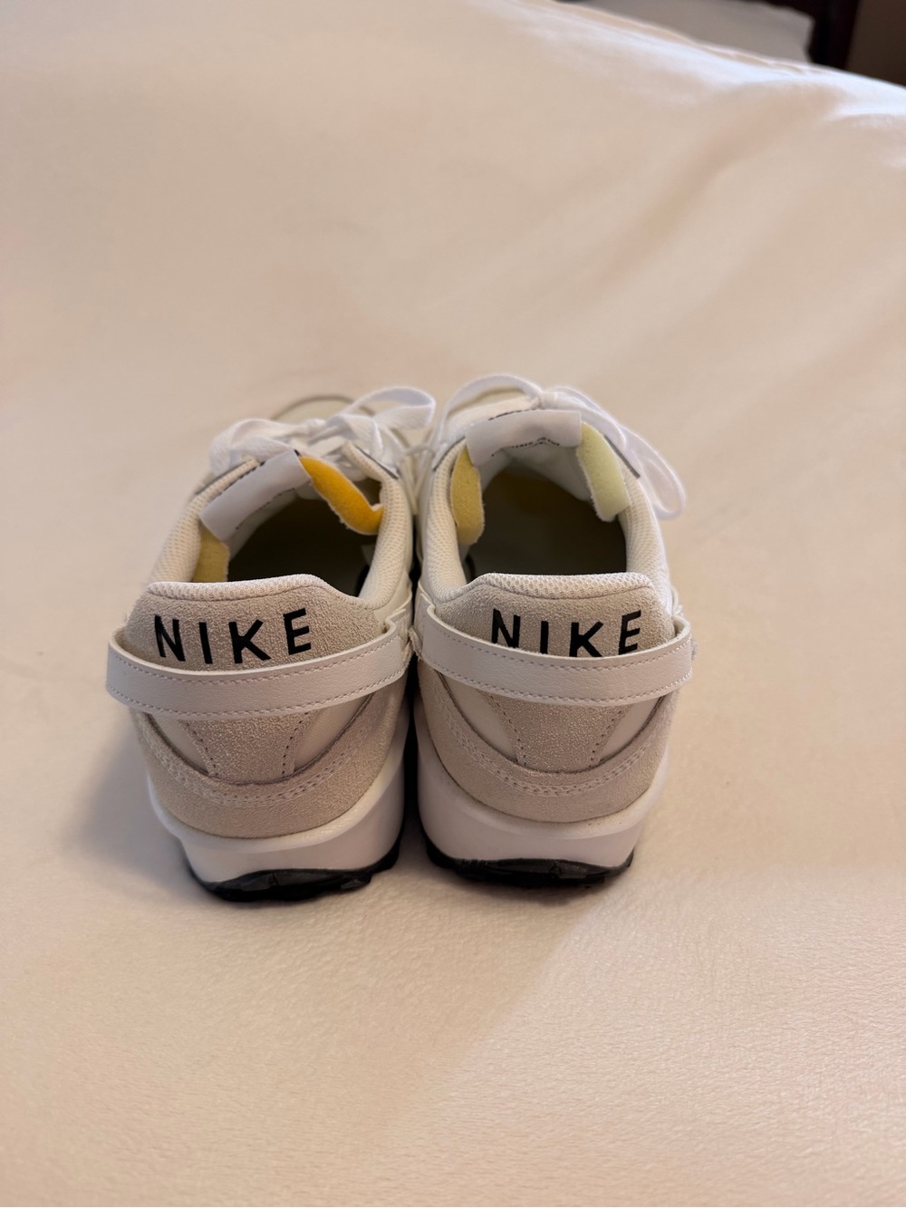Nike Men’s White and Taupe Sneakers - Picture 4 of 9